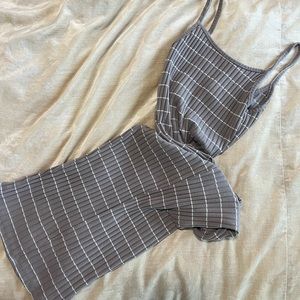 Skin tight ribbed maxi dress